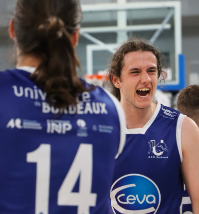 Photo : L'équipe de basketball de l'Association Sportive de l'Université de Bordeaux (ASUBx) championne de France universitaire 2024 © Université de Bordeaux