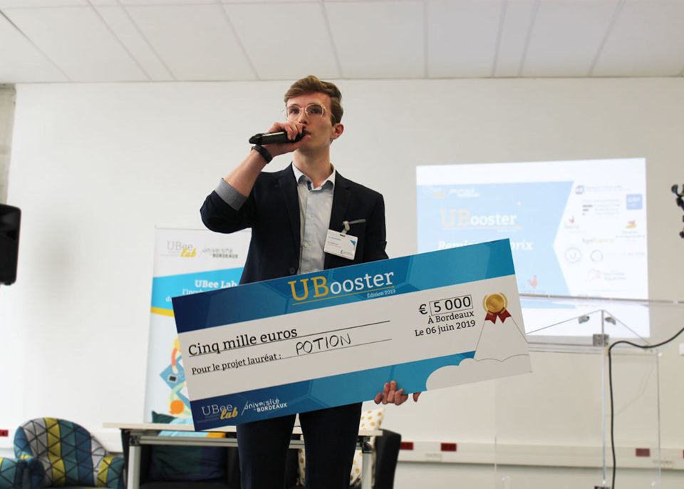 Nicolas Subra, lauréat UBooster 2019 pour le projet Le Magicien Bio © Université de Bordeaux